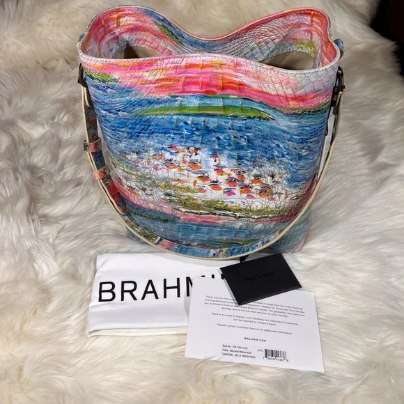 Brahmin Celina Staycation Melbourne Bucket Shoulder Bag NWT - Picture 9 of 11
